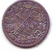 Német államok/ Bajorország 1869. 1Kr Ag (Billon) T:1!