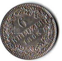 Német államok/ Frankfurt város 1866. 6Kr Ag (Billon) T:1!