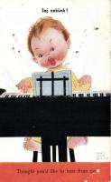 &#039;Thought you&#039;d like to hear from me&#039; pianist boy s: Mabel Lucie Attwell (EB)