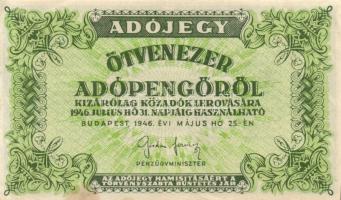 1946. 10.000AP - 1.000.000AP 11db adópengő változatokkal T:vegyes