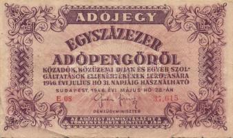 1946. 10.000AP - 1.000.000AP 11db adópengő változatokkal T:vegyes