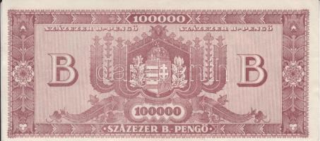 1944. 2P + 1946. 100.000P eltolódott nyomatok T:II,III