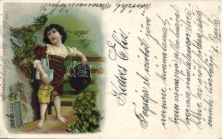 1899 Boy, litho (EK)