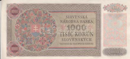 Szlovákia 1940. 1000K (2x) sorszámkövető T:II
Slovakia 1940. 1000 Korun (2x) seqeuntial serials C:XF