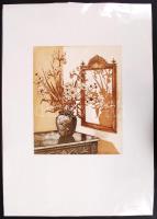 Gaál Domonkos (1940-2009): Tükröződés. Rézkarc, papír, jelzés nélkül, 30×25 cm