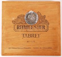 Ritmeester  fa szivardoboz, 15×16 cm