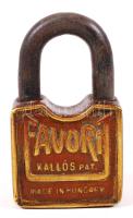 Favorit régi réz lakat, kulcs nélkül