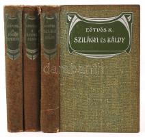 Eötvös Károly: Szilágyi és Káldy. A Jókay nemzetség. A nazarénusok. Bp., 1906, Révai Testvérek. Kiadói, szecessziós egészvászon kötésben, kissé viseltes állapotú (gerincen szakadások)