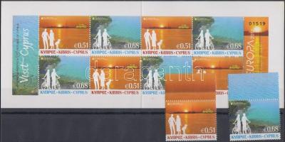 Europa CEPT Látogasson Ciprusra sor + bélyegfüzet, Europe CEPT Visit to Cyprus set + stamp-booklet