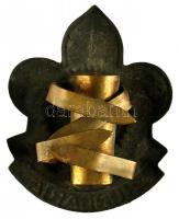 ~1940. "Hungaria" Br cserkész sapkajelvény, szign.: Ludvig (45x35mm) T:2