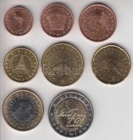 Szlovénia 2007. 1c-2E teljes sor, első sorozat! T:1-,2
Slovenia 2007. 1 Cent - 2 Euro, complete coi...