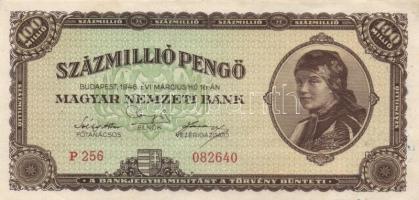 1930. 100P "10 éves a Magyar Éremgyűjtők Egyesülete 1969-1979" felülbélyegzéssel + 1946. 1...
