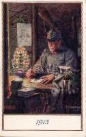 1915 Military WWI, Christmas greeting s: Kuderna