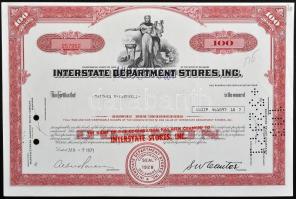 Amerikai Egyesült Államok ~1950-1970. 7db különféle részvény, közte pecsételtek és lyukasztottak is ...