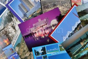 64 db modern, nagy méretű, főként külföldi, tengerentúli városképes lap / 64 modern worldwide postcards, with some large size cards