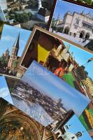 100 db modern képeslap: magyar és külföldi városképek / 100 modern postcards: Hungarian and worldwide cards