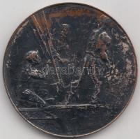 Franciaország ~1900. "Eiffel-torony" állításának emlékérme szignó: Alexandre Charpentier T...