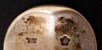 3 db ezüst (Ag.) kanál, jelzett, monogramos, h:22 cm, nettó:206 g