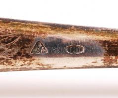 Ezüst (Ag.) húsvilla,  jelzett, h:21 cm, nettó:66 g