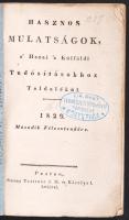 1829 Hasznos Múlatságok, a' Hazai 's Külföldi Tudósításokhoz Toldalékúl. Második Féleszten...