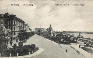 Pozsony, Fadrusz rakpart / quay (EK)