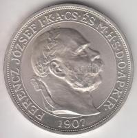 1907. 5K Ag "Koronázási évforduló" Artex-veret U.P jelzés nélkül! T:P Csak 1025db! R!