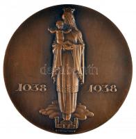 Madarassy Walter (1909-1994) 1938. "Szent István Alba Regia alapítója" nagyméretű Br emlék...