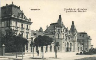Temesvár, Józsefváros, vasútállomás / railway station