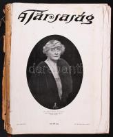 1929 A Társaság c. lap komplett évfolyama szétvált egészvászon kötésben