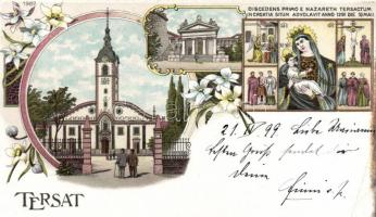 1899 Fiume, Trsat, Tersatto litho (cut)