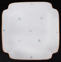 Herendi tál, jelzett (mélynyomás), kézzel festett, hibátlan, m:6 cm, 26×26 cm