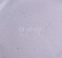 Herendi tál, jelzett (mélynyomás), kézzel festett, hibátlan, m:6 cm, 26×26 cm