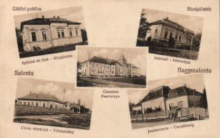 Nagyszalonta military barracks, power station, gendarmerie station