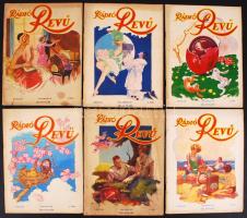 1930 A Rádió Revű c. újság majdnem komplett induló évfolyama, összesen 10 db újság