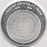 DN "A magyar nemzet pénzérméi - A háború kétnyelvű pénze 1914-1918." Ag emlékérem (10,37g/...