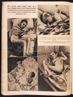 cca 1940 Emberbőrbe öltözött bestiák. II. világháborús, antiszemita és antibolsevista, képes propaga...