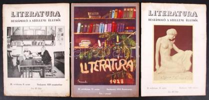 1928 Literatura. Beszámoló a szellemi életről. III. évfolyam (a 11. szám hiányzik)