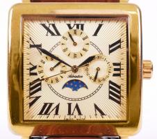 Adriatica svájci karóra, multifunkciós, működik, szép állapotban, eredeti bőr szíjjal