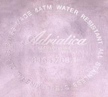 Adriatica svájci karóra, multifunkciós, működik, szép állapotban, eredeti bőr szíjjal