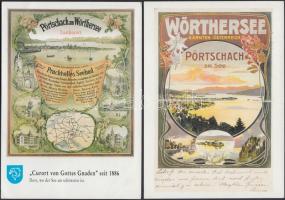 8 db modern reprint reklámlapok / 8 modern reprint cards, advertisement