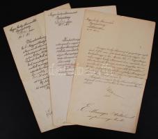 1912-1943 Magyar Királyi Államvasutak: kinevezések, előléptetés, nyugdíjazás, többek között ellenjeg...