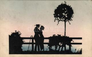 Silhouette, romance, couple (EK)