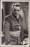 1940 körül fotóképeslap Jávor Pál színész aláírásával 13x8 cm