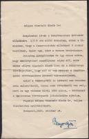 1928.10.14. levél Bajor Gizi(1893-1951) aláírásával