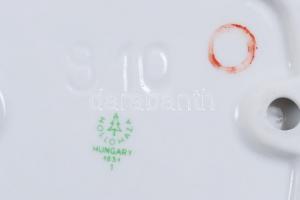 Hollóházi modern asztali készlet, matricás, jelzett, hibátlan