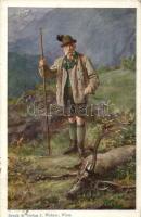 Franz Joseph, Wien I. Internationale Jagd Ausstellung in 1910 / Vienna First International Hunting Expo 1910, artist signed