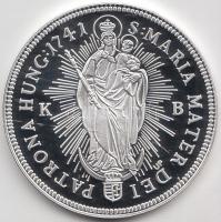 Magyar tallérok utánveretben "Mária Terézia Tallérja 1741." Ag (0,999) 20g T:PP Tanúsítván...