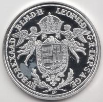 Magyar tallérok utánveretben "II. Lipót Tallérja 1790." Ag (0,999) 20g T:PP Tanúsítvánnyal...