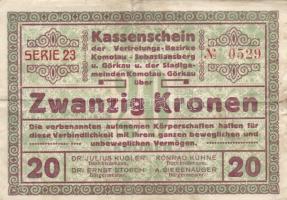 Ausztria 1918-1922. 10db városi szükségpénz T:I-III Austria 1918-1922. 10 pcs of necessity notes C:UNC-F