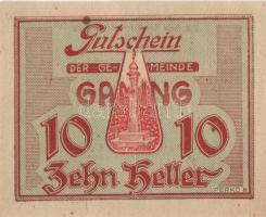 Ausztria 1920. 10db városi szükségpénz T:I-II
Austria 1920. 10 pcs of necessity notes C:UNC-XF